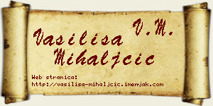 Vasilisa Mihaljčić vizit kartica